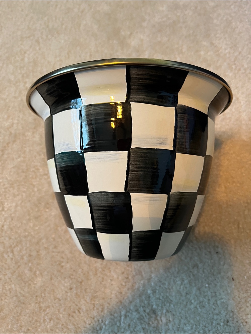 Mackenzie Childs flower pot. New no tags. No box.
